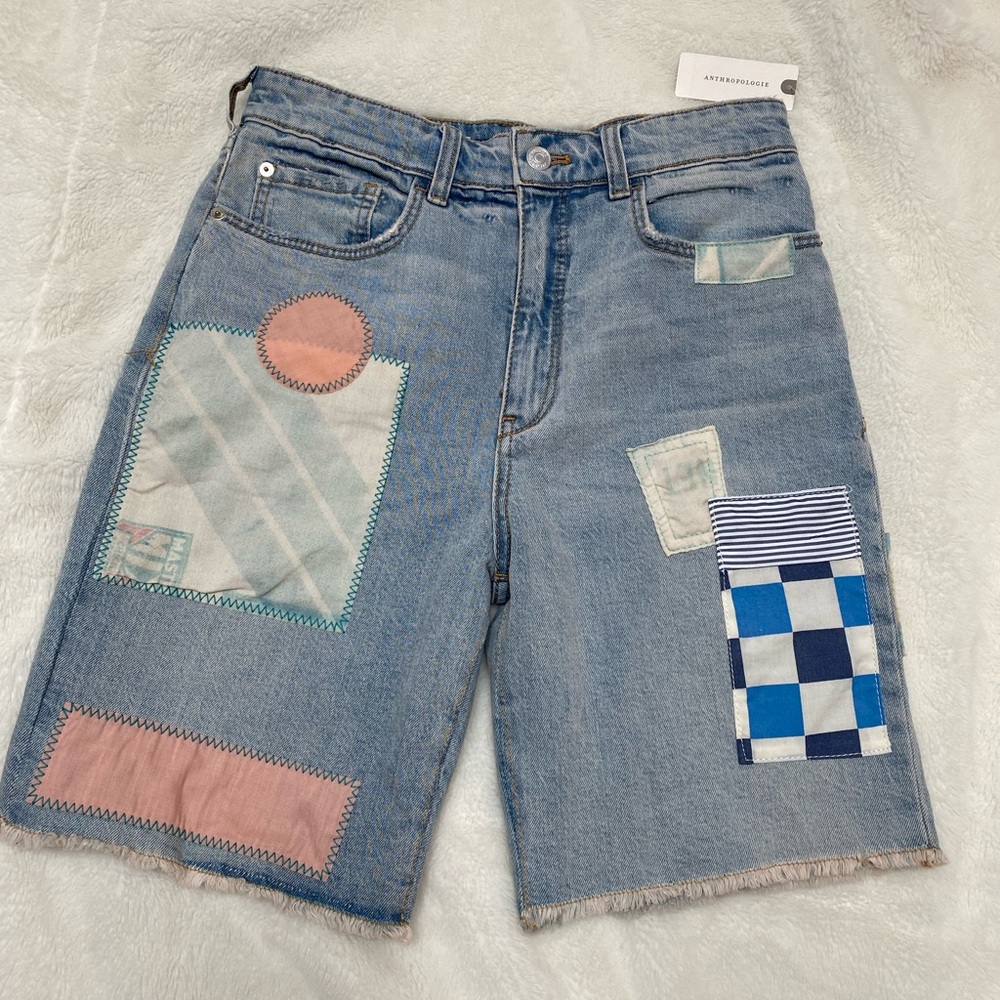 NWT  Anthropologie Denim  Bermuda Shorts